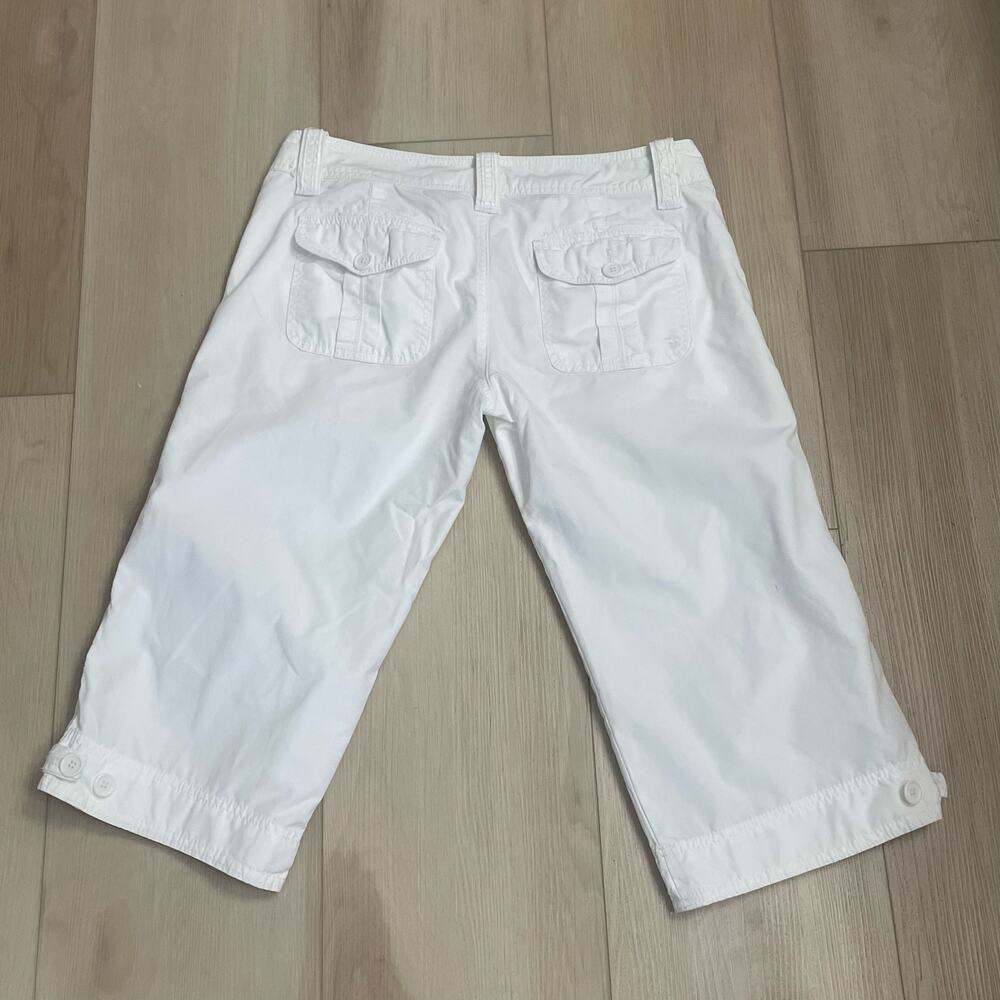 Abercrombie & Fitch Y2K  White Capri Pants – Women’s Size S